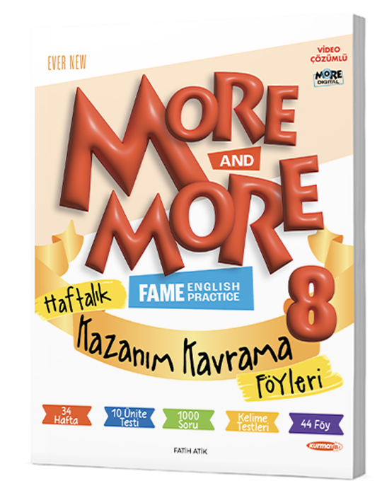 MORE&MORE 8.SINIF More & More 8 Haftalık Kazanım Kavrama Föyleri