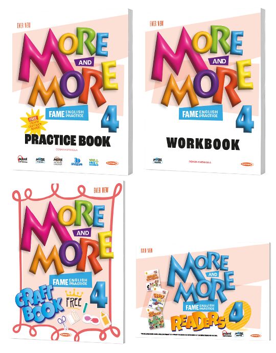 MORE&MORE 4. SINIF More & More 4 Practice Book & Workbook Seti - MORE&MORE kitap kapağı