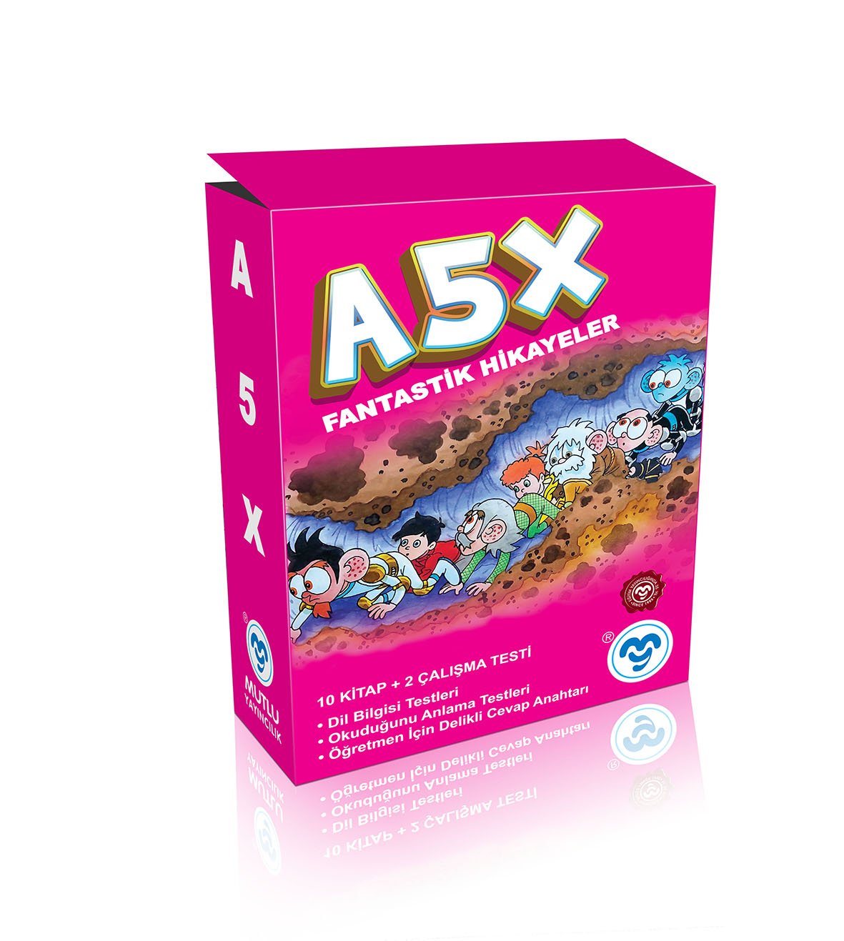 Mutlu Yayıncılık A5X Fantastik Hikaye Seti ( 10 Kitap + 2 Çalışma Testleri) Yeni Ürün !!