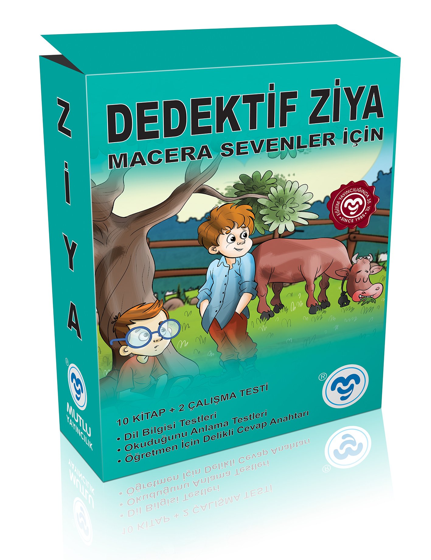 Mutlu Yayıncılık Dedektif Ziya “Macera Sevenler İçin” (10 Kitap + Okuduğunu Anlama Testi +Hikaye Özet Defteri)