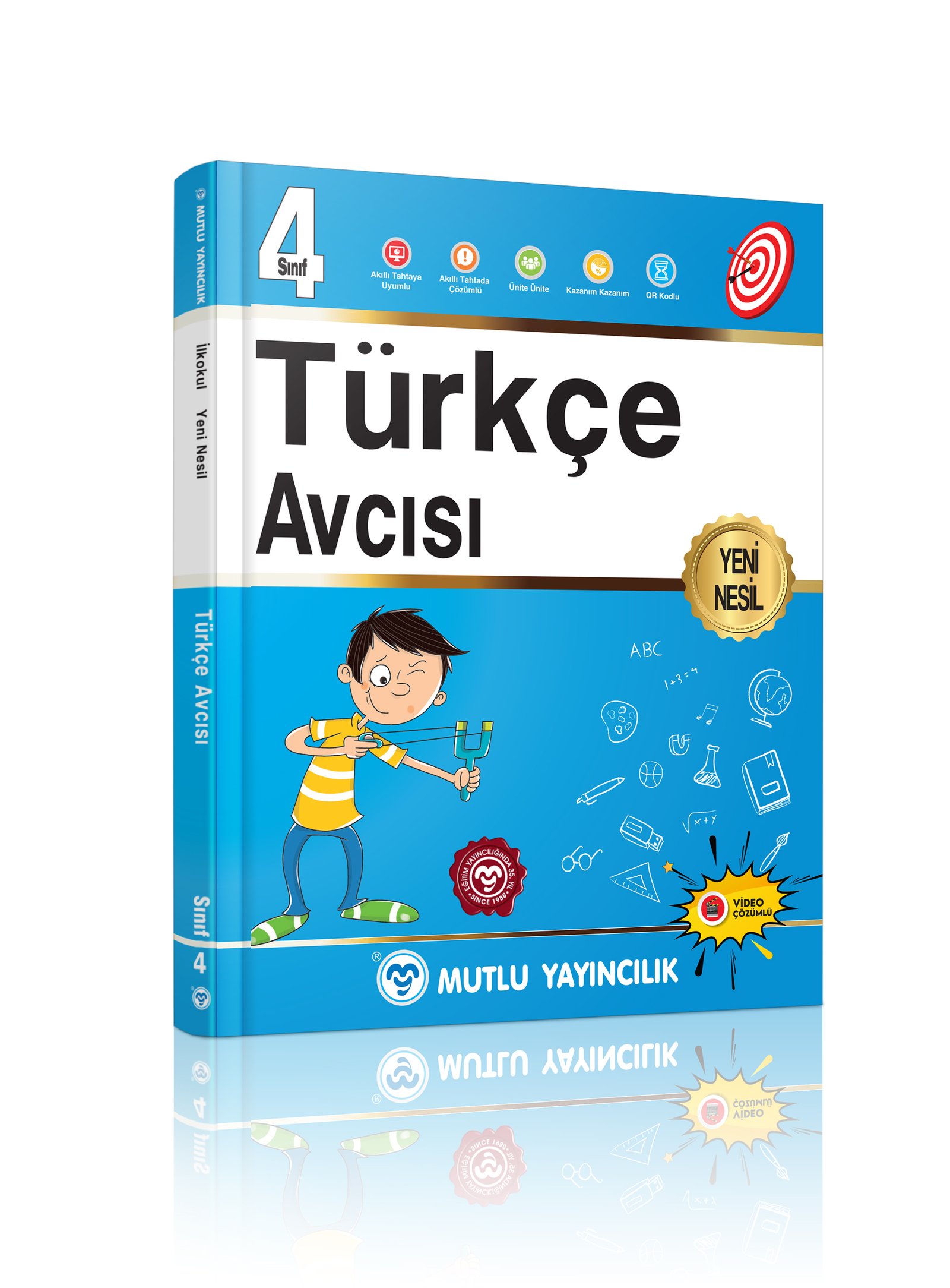 Mutlu Yayıncılık Yeni Nesil Türkçe Avcısı 4.Sınıf Yeni Baskı !