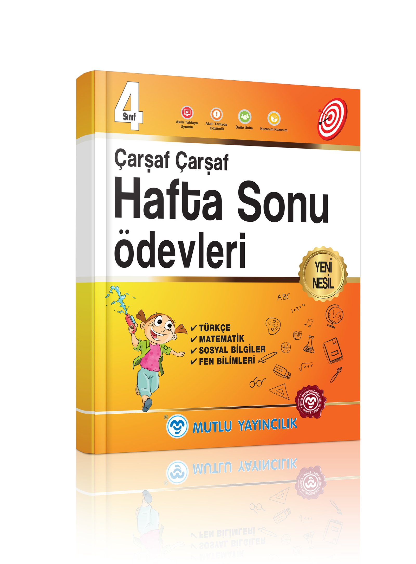 Mutlu Yayıncılık Yeni Nesil Çarşaf Çarşaf Hafta Sonu Ödevleri 4.Sınıf Yeni Baskı !