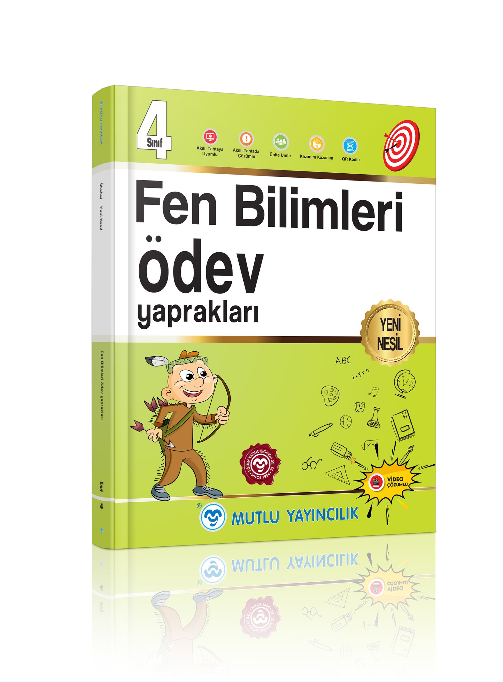 Mutlu Yayıncılık Yeni Nesil Fen Bilimleri Ödev Yaprakları 4.Sınıf Yeni Baskı !