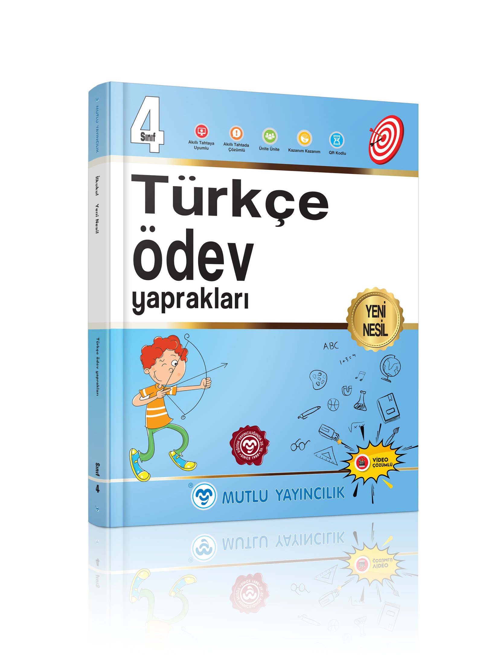 Mutlu Yayıncılık Yeni Nesil Türkçe Ödev Yaprakları 4.Sınıf Yeni Baskı !