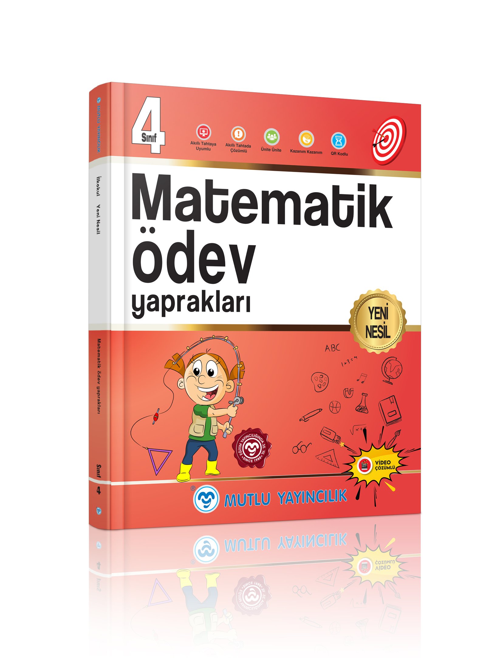 Mutlu Yayıncılık Yeni Nesil Matematik Ödev Yaprakları 4.Sınıf Yeni Baskı !