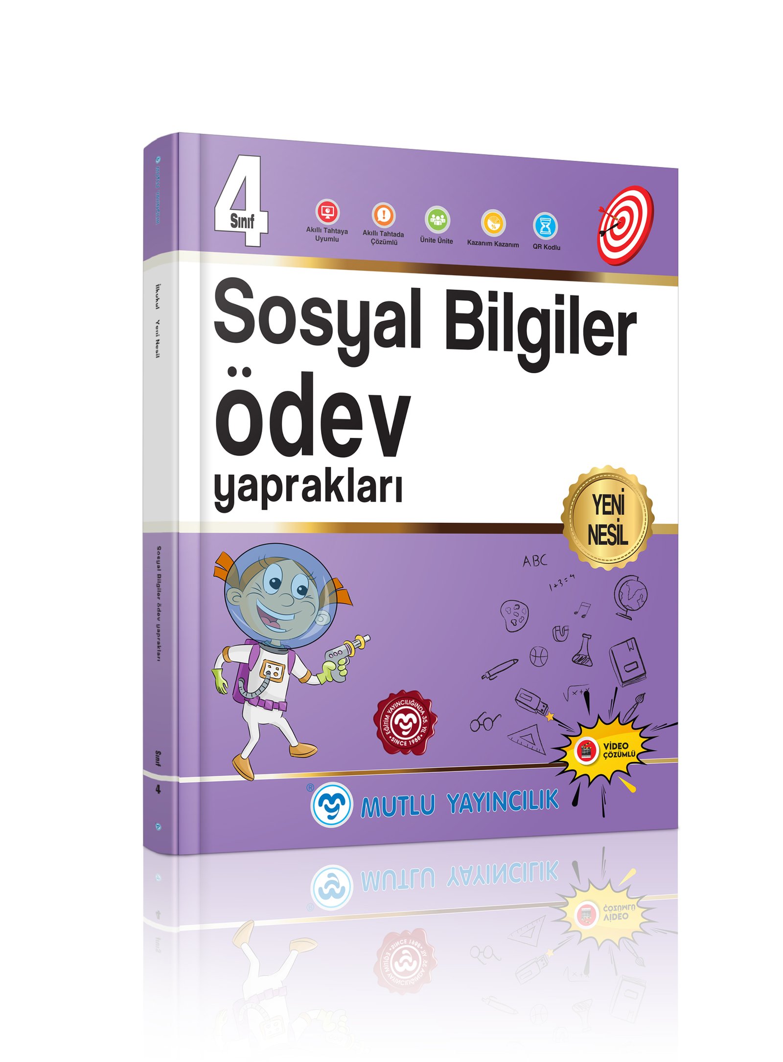 Mutlu Yayıncılık Yeni Nesil Sosyal Bilgiler Ödev Yaprakları 4.Sınıf Yeni Baskı !