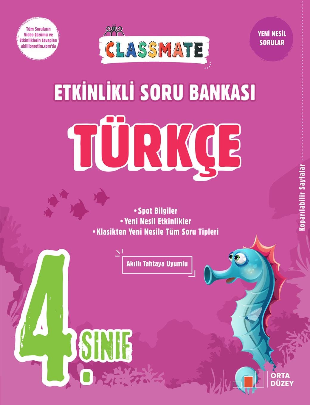 Okyanus Yayıncılık 4. Sınıf Classmate (ESB) Türkçe Etkinlikli Soru Bankası