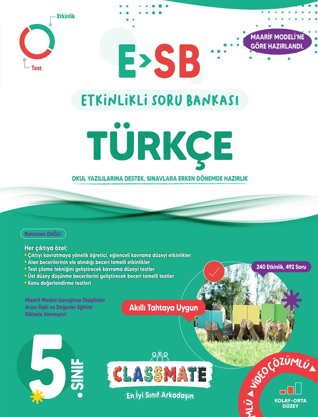 Okyanus Yayıncılık 5. Sınıf %100 Yeni Maarif Model Classmate (ESB) Türkçe Etkinlikli Soru Bankası