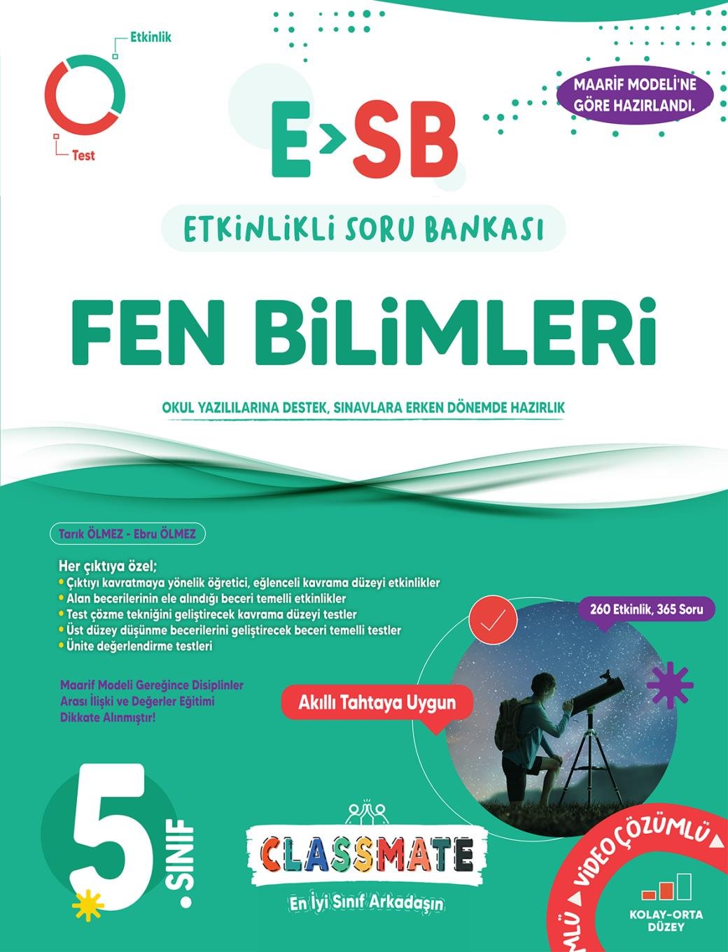 Okyanus Yayıncılık 5. Sınıf %100 Yeni Maarif Model Classmate (ESB) Fen Bilimleri Etkinlikli Soru Bankası