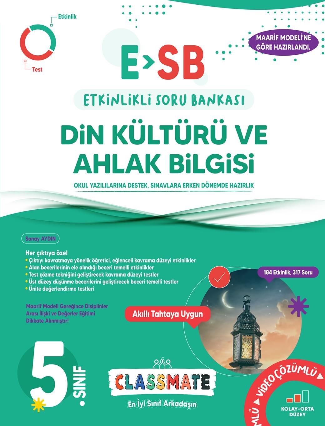 Okyanus Yayıncılık 5. Sınıf %100 Yeni Maarif Model Classmate (ESB) Din Kültürü Ve Ahlak Bilgisi Etkinlikli Soru Bankası