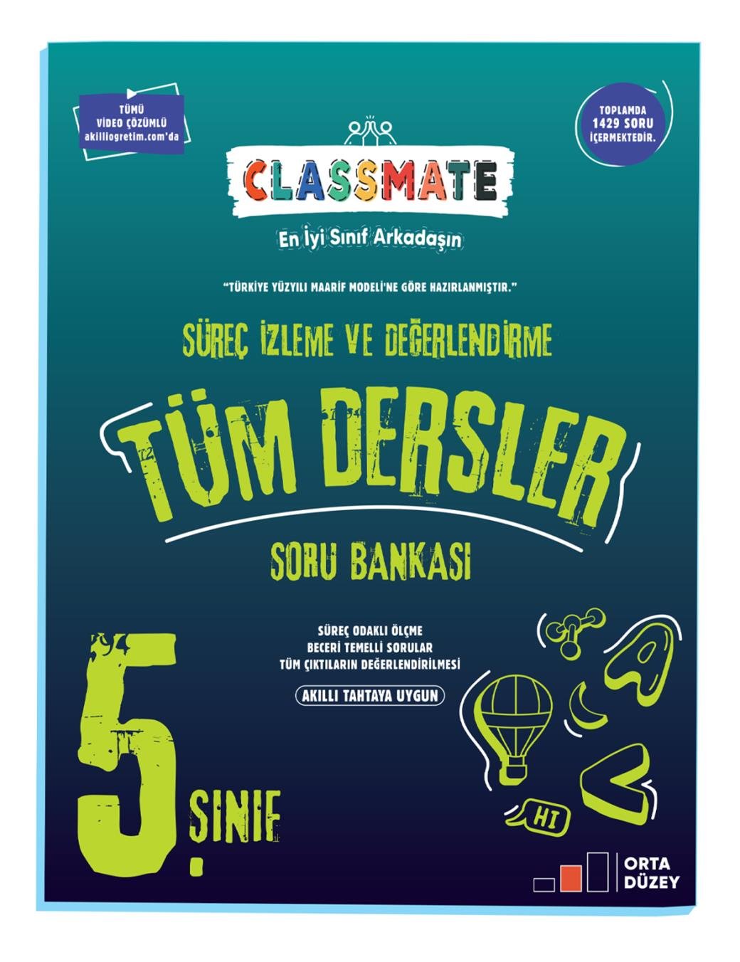 Okyanus Yayıncılık 5. Sınıf %100 Yeni Maarif Model Classmate Süreç Odaklı Tüm Dersler Soru Bankası