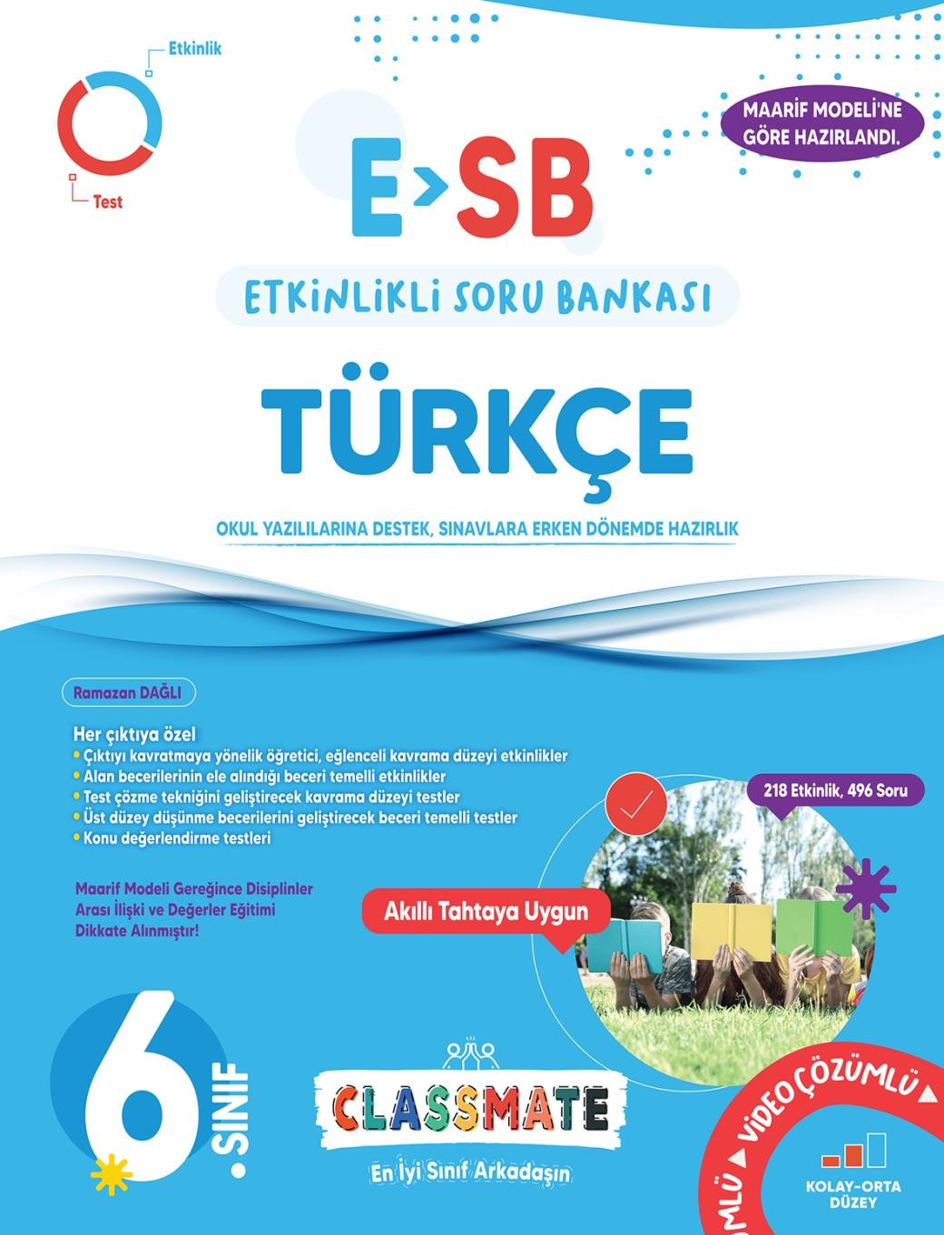 Okyanus Yayıncılık 6. Sınıf %100 Yeni Maarif Model Classmate (ESB) Türkçe Etkinlikli Soru Bankası