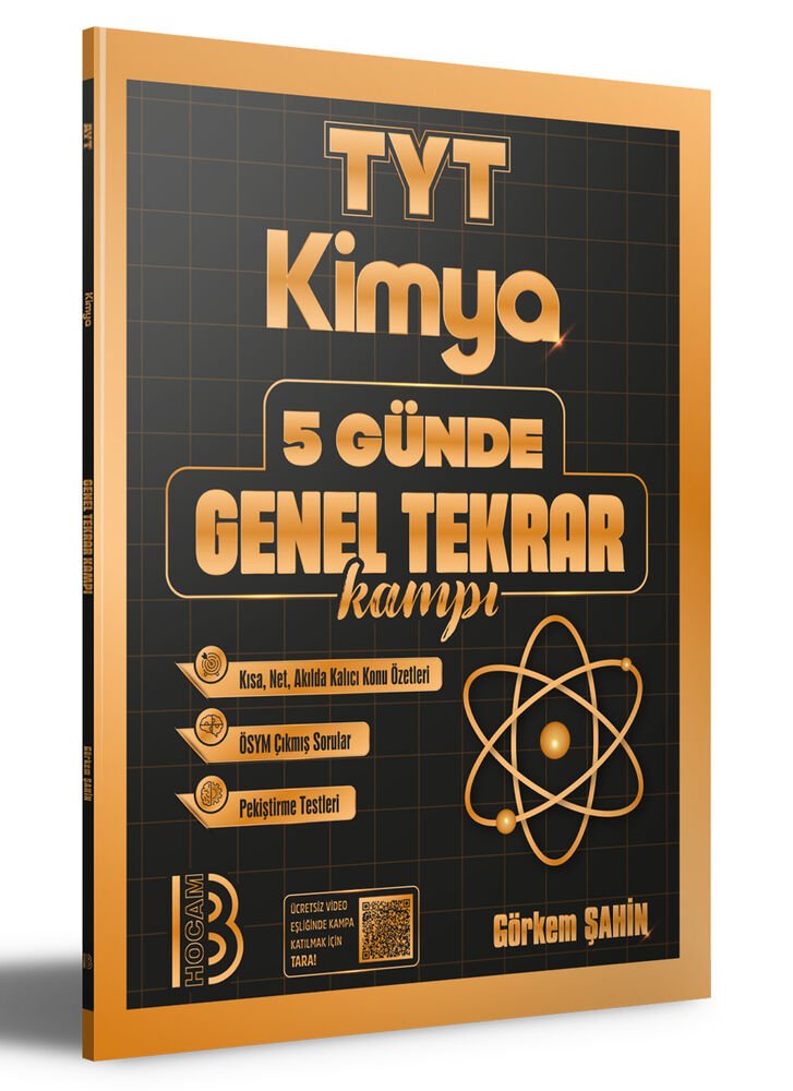 Benim Hocam Yayınları TYT Kimya 5 Günde Genel Tekrar Kampı