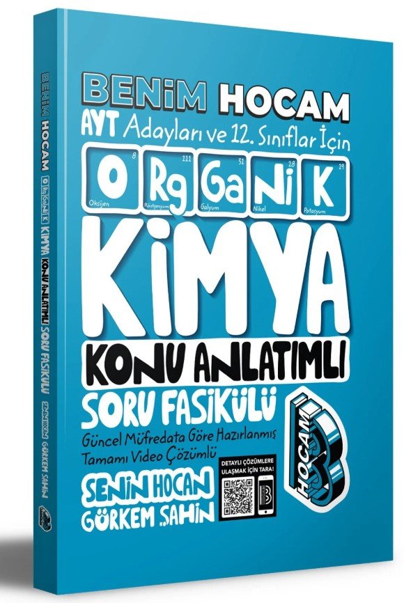 Benim Hocam Yayınları 2025 AYT ve 12. Sınıflar İçin Organik Kimya Konu Anlatımlı Soru Fasikülü