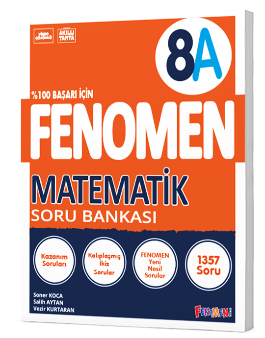 Fenomen Okul Yayınları 8 Matematik A Soru Bankası