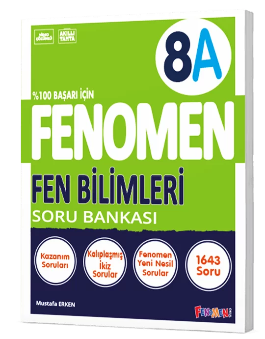 Fenomen Okul Yayınları 8 Fen Bilimleri A Soru Bankası