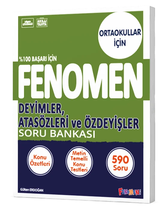 Fenomen Okul Yayınları 8 Deyimler, Atasözleri Ve Özdeyişler Soru Bankası