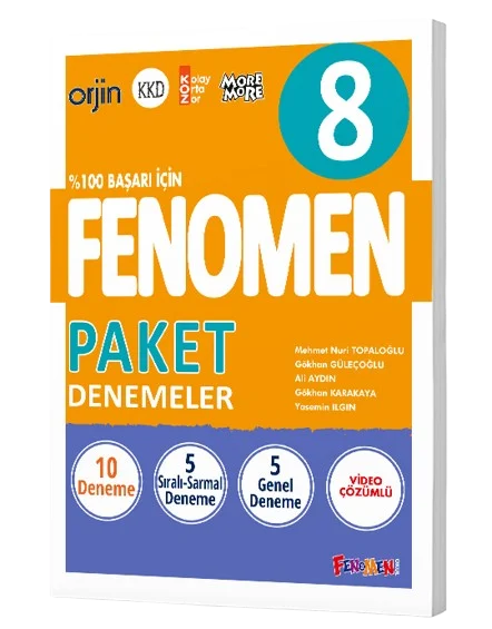 Fenomen Okul Yayınları 8 Paket Denemeler - FENOMEN OKUL YAYINLARI kitap kapağı