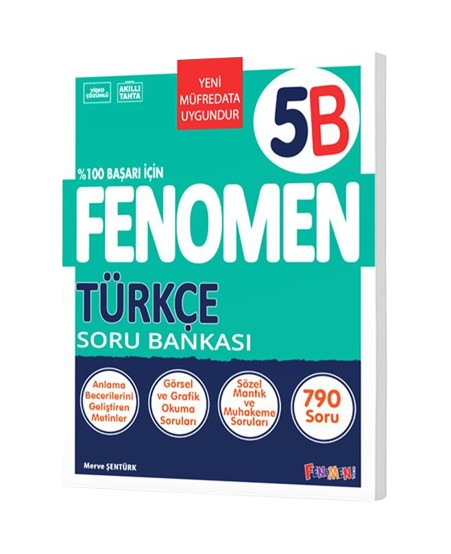 Fenomen Okul Yayınları 5 Türkçe B Soru Bankası