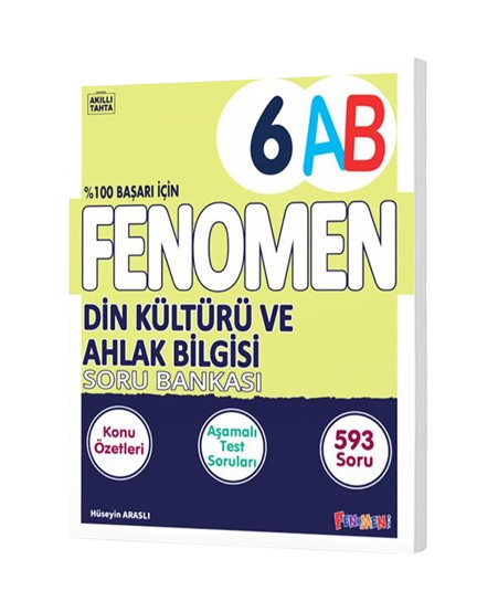 Fenomen Okul Yayınları 6 Din Kültürü Ve Ahlak Bilgisi A-B Soru Bankası