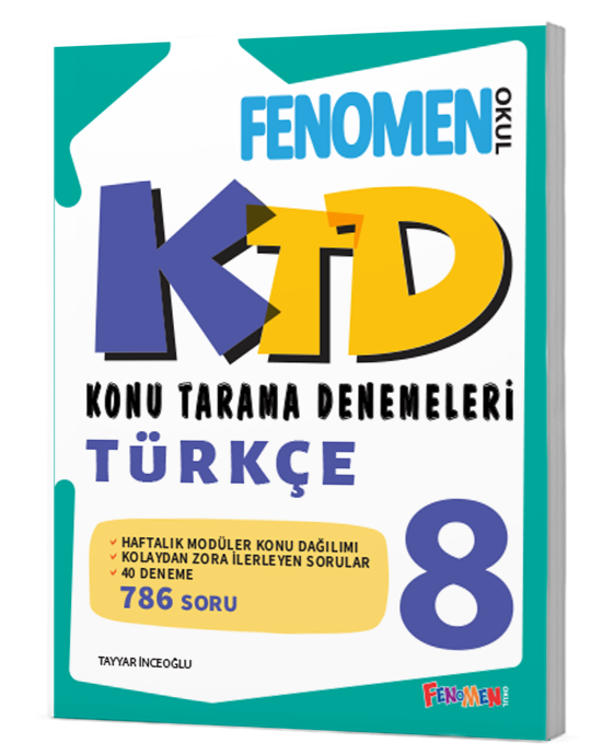 Fenomen Okul Yayınları Fenomen 8 Türkçe Konu Tarama Denemeleri