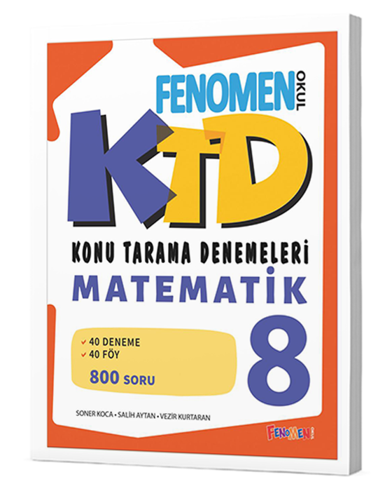 Fenomen Okul Yayınları Fenomen 8 Matematik Konu Tarama Denemeleri