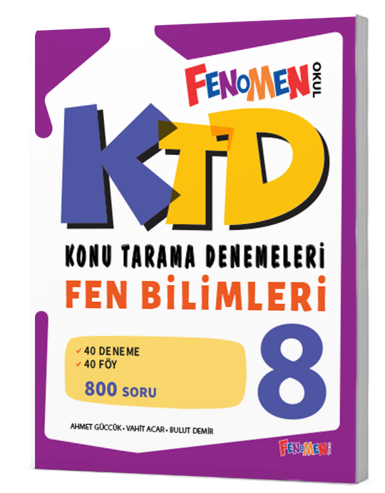 Fenomen Okul Yayınları Fenomen 8 Fen Bilimleri Konu Tarama Denemeleri