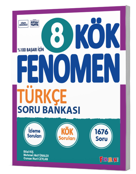 Fenomen Okul Yayınları Fenomen 8 KÖK Türkçe Soru Bankası