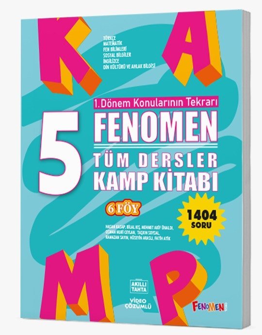 Fenomen Okul Yayınları 5 Fenomen Tüm Dersler KAMP KİTABI