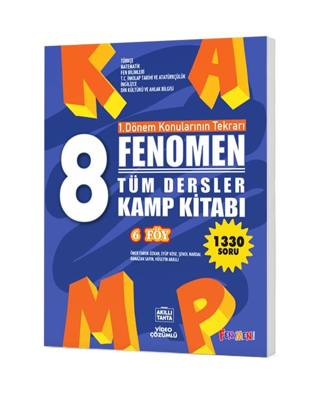 Fenomen Okul Yayınları 8 Fenomen Tüm Dersler KAMP KİTABI