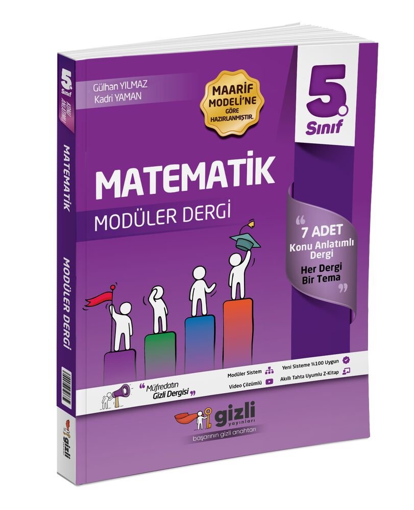 Gizli Yayınları 5.Sınıf %100 Yeni Müfredat Matematik Müfredatın Gizli Dergisi