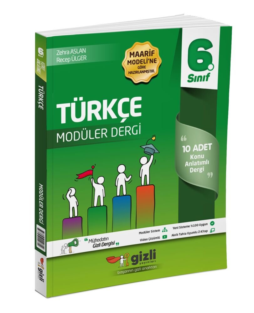 Gzili Yayınları 6.Sınıf %100 Yeni Maarif Müfredat Türkçe Müfredatın Gizli Dergisi Sordu