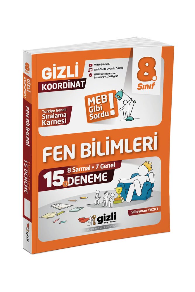 Gzili Yayınları 8.Sınıf LGS HAZIRLIK LGS 8. Sınıf Fen Bilimleri 15'li Deneme-MEB Gibi Sordu