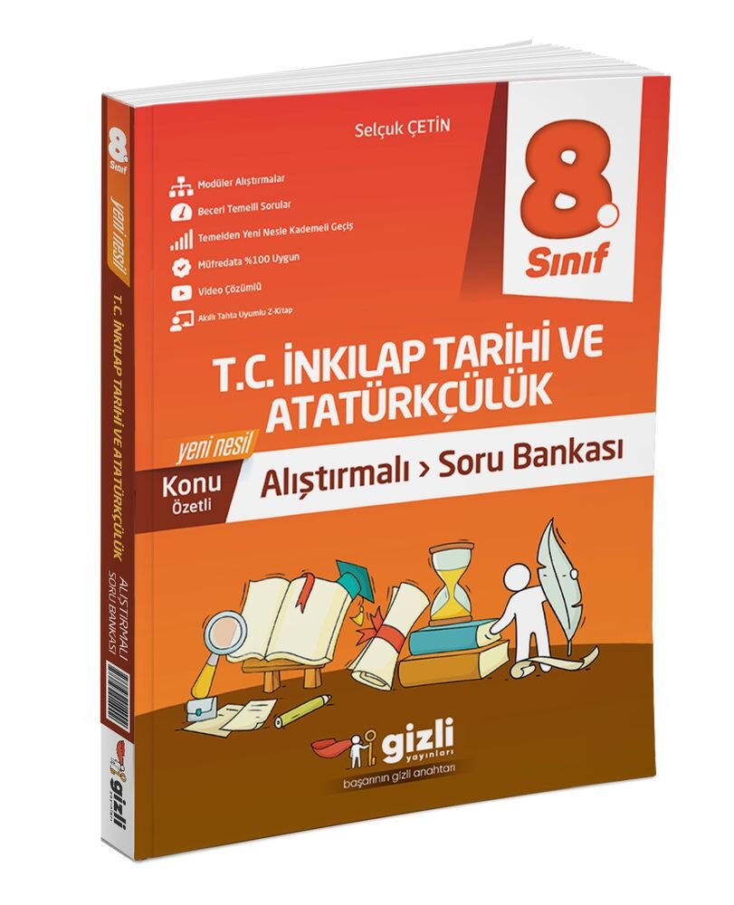 Gzili Yayınları 8.Sınıf LGS HAZIRLIK 8. SINIF LGS T.C. İNKILAP TARİHİ VE ATATÜRKÇÜLÜK ALIŞTIRMALI SORU BANKASI