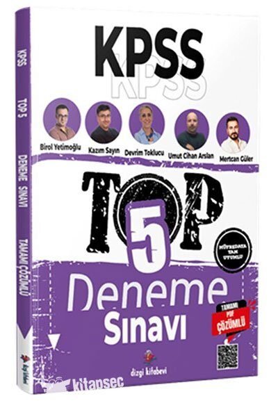 2026 KPSS TOP 5 Tamamı PDF Çözümlü Fasiküller Halinde 5 Deneme Sınavı Dizgi Kitap
