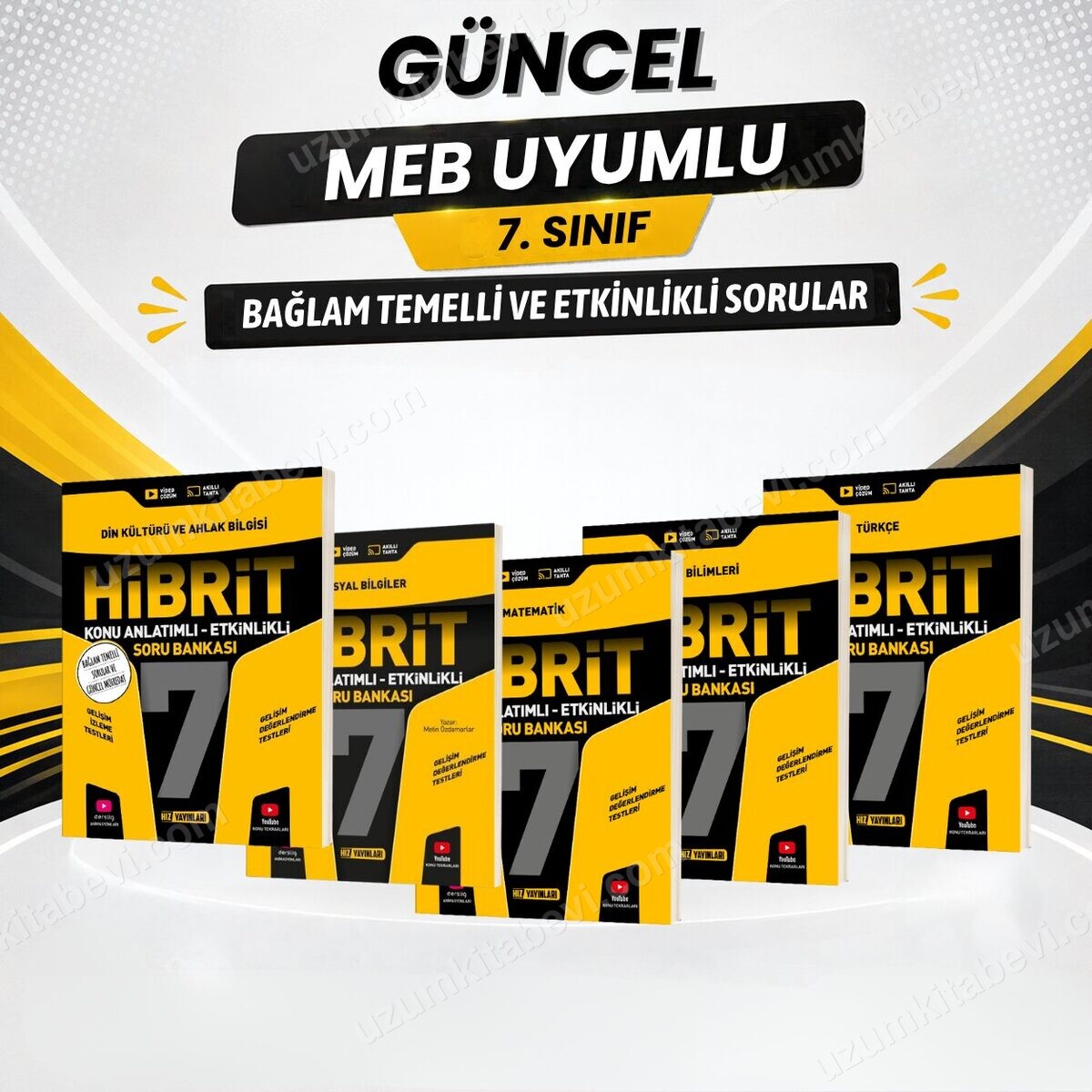 Hız Yayınları Hız 2027 7.Sınıf Hibrit Mat-Tür-Fen-Sos-Din Konu Anlatımlı Etkinlikli Bağlam Temelli Soru Bankası Seti - Hız Yayınları kitap kapağı