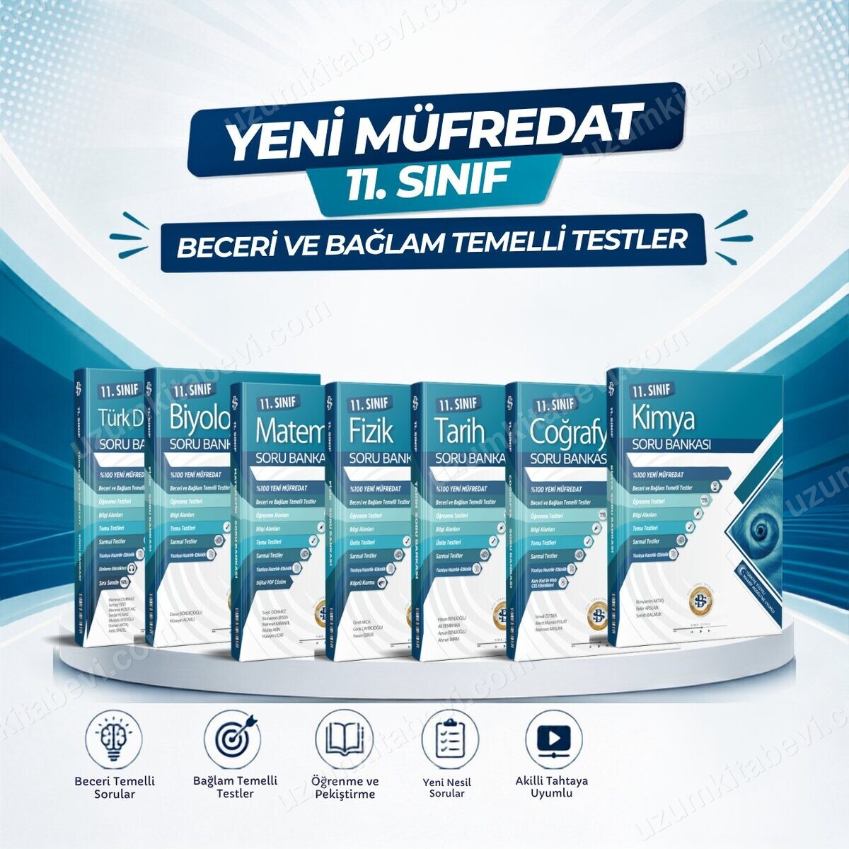 Sarmal 2027 11.Sınıf %100 Yeni Müfredat Mat-Fiz-Kim-Biy-Edb-Tarih-Coğ.Bağlam Temelli  Soru Bankası Seti - Bilgi Sarmal Yayınları kitap kapağı