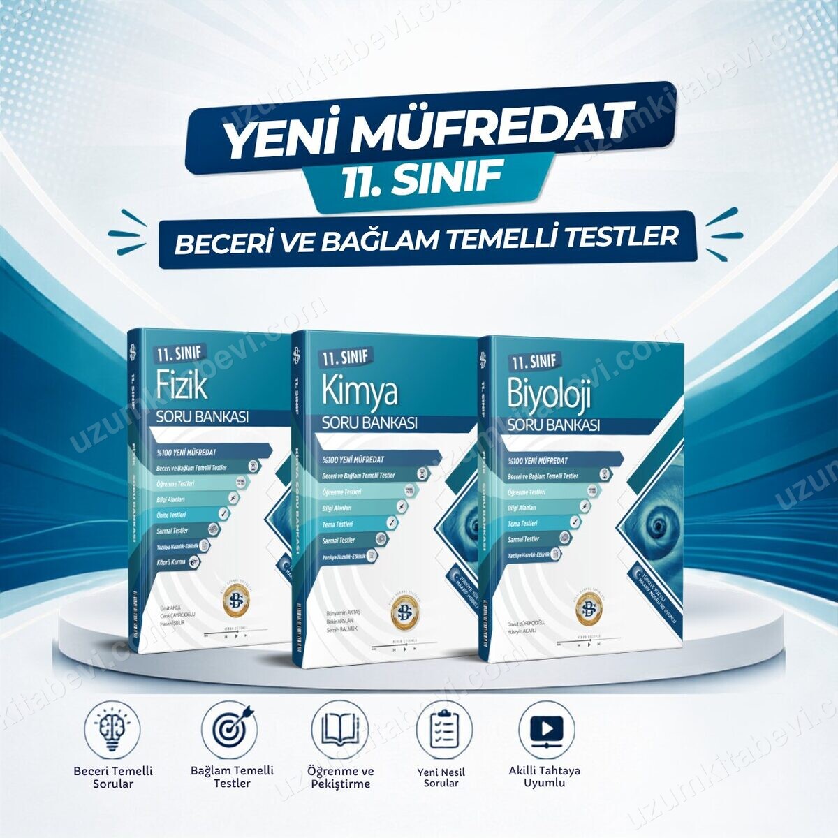 Sarmal 2027 11.Sınıf %100 Yeni Müfredat Fizik-Kimya-Biyoloji 3 Kitap Bağlam Temelli Testler Soru Bankası Seti - Bilgi Sarmal Yayınları kitap kapağı